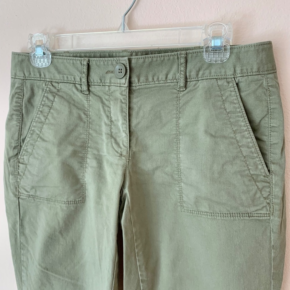 Olive Green Relaxed Skinny Pant, Loft, 2P